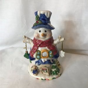 Tea light candle Snowman Holder